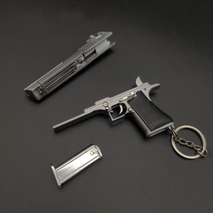 Miniature Desert Eagle Metal Keychain – Third Scale Co. 1:3 Scale Replica Model
