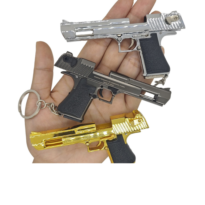 Miniature Desert Eagle Metal Keychain – Third Scale Co. 1:3 Scale Replica Model