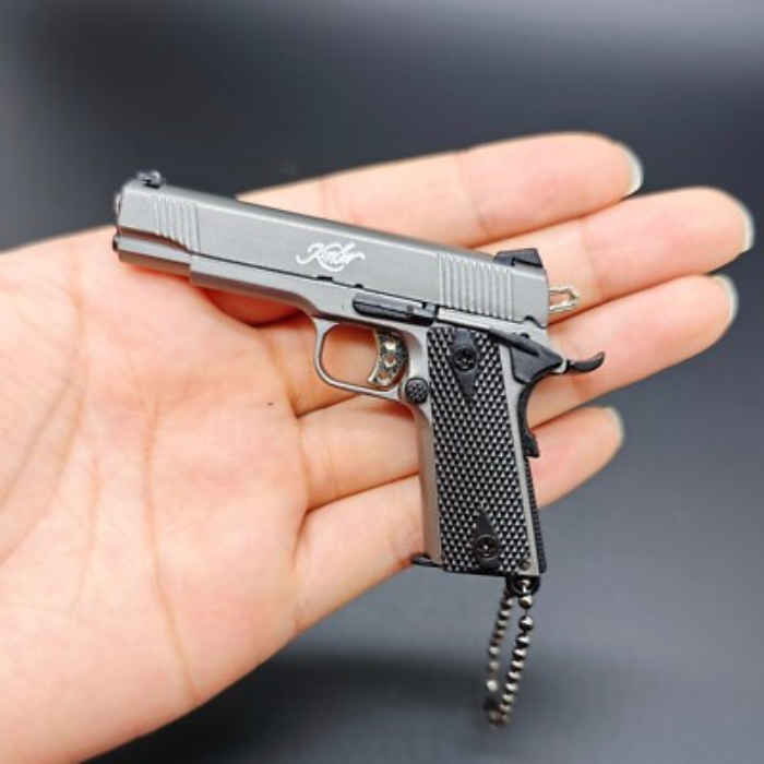 Miniature Kimber 1911 Metal Keychain – Third Scale Co. 1:3 Scale Replica Model