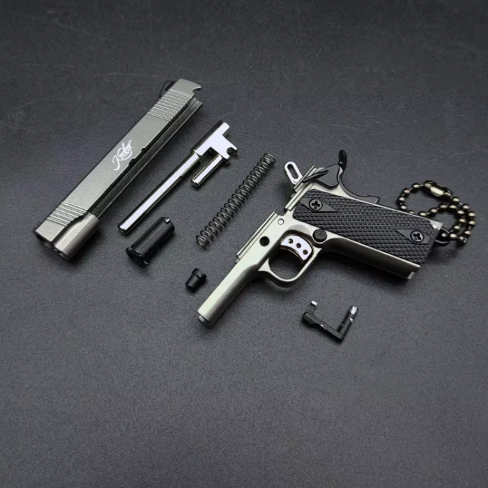 Miniature Kimber 1911 Metal Keychain – Third Scale Co. 1:3 Scale Replica Model