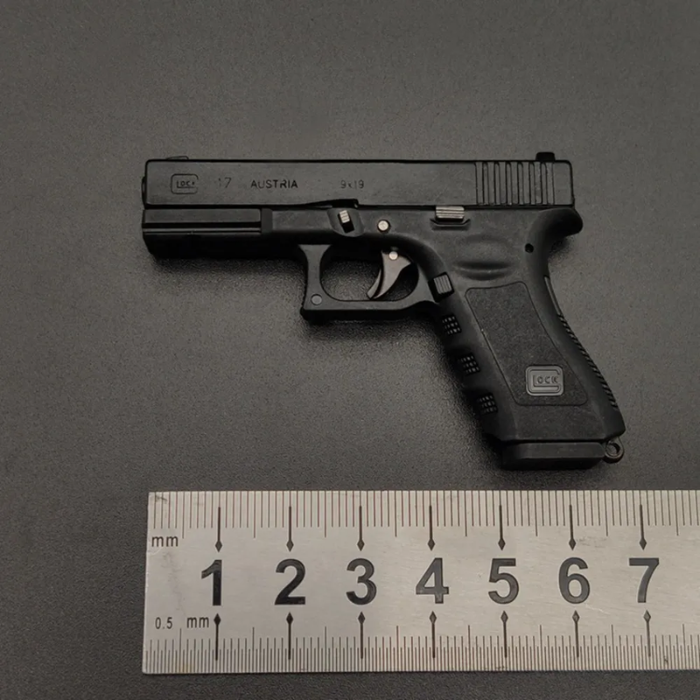 Miniature Glock 17 Metal Keychain – Third Scale Co. 1:3 Scale Replica Model