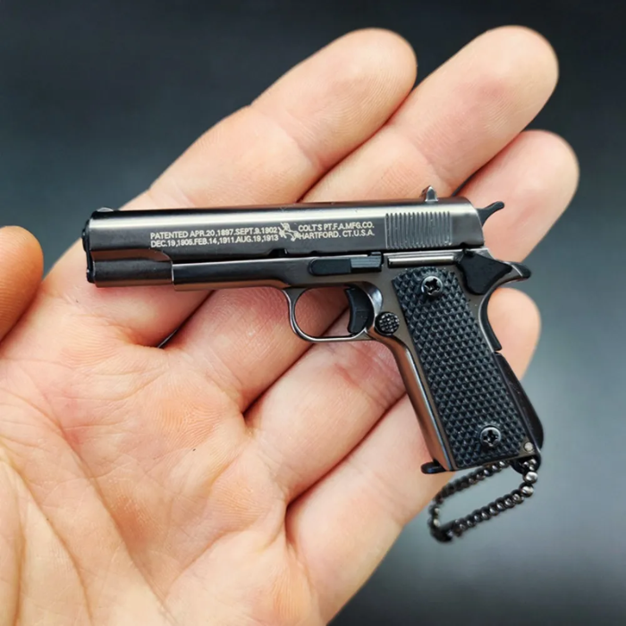 Miniature 1911 Metal Keychain – Third Scale Co. 1:3 Scale Replica Model