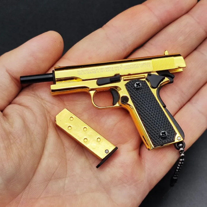 Miniature 1911 Metal Keychain – Third Scale Co. 1:3 Scale Replica Model