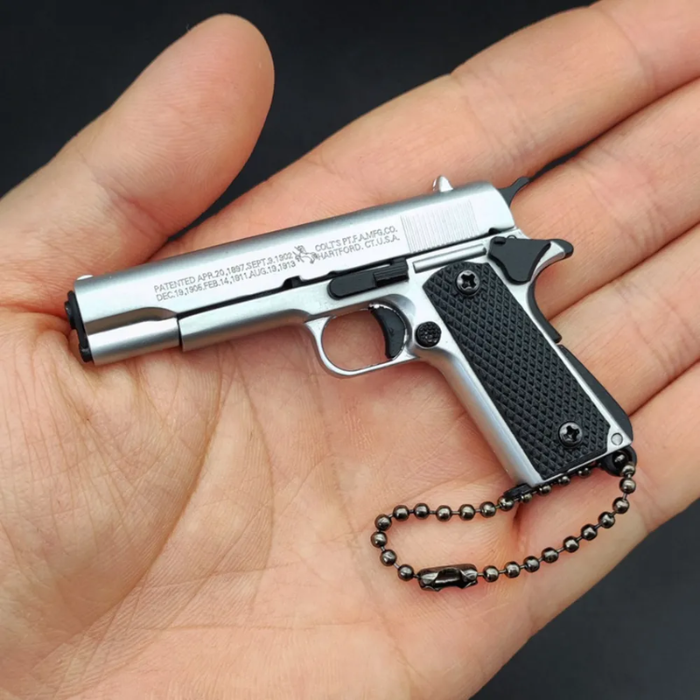 Miniature 1911 Metal Keychain – Third Scale Co. 1:3 Scale Replica Model