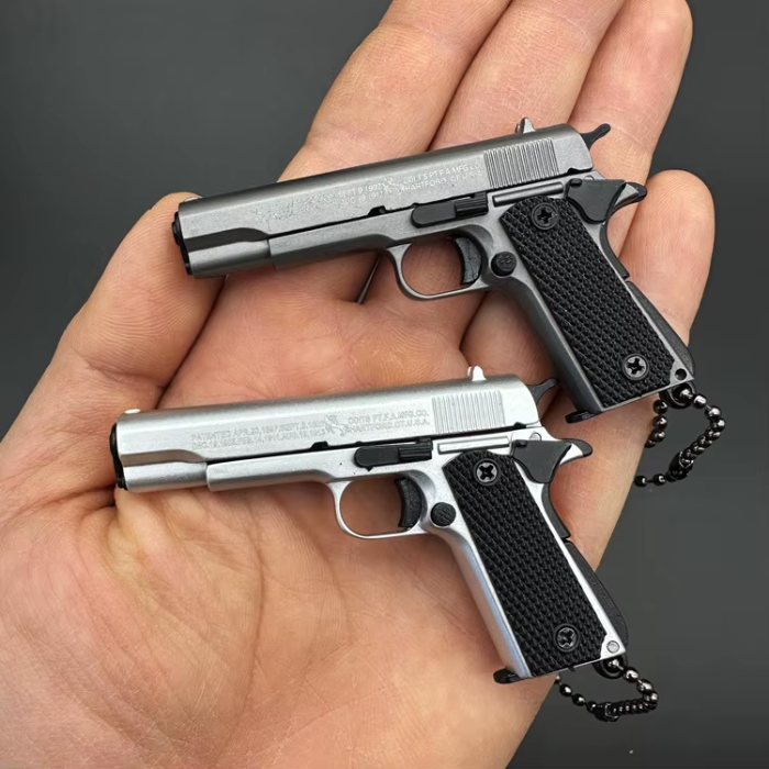 Miniature 1911 Metal Keychain – Third Scale Co. 1:3 Scale Replica Model