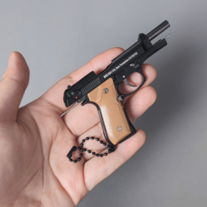 Miniature Beretta Metal Keychain – Third Scale Co. 1:3 Scale Replica Model