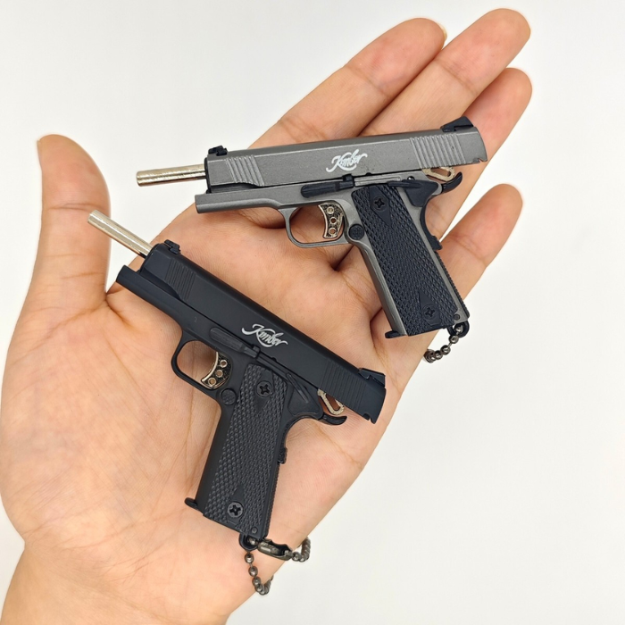 Miniature Kimber 1911 Metal Keychain – Third Scale Co. 1:3 Scale Replica Model