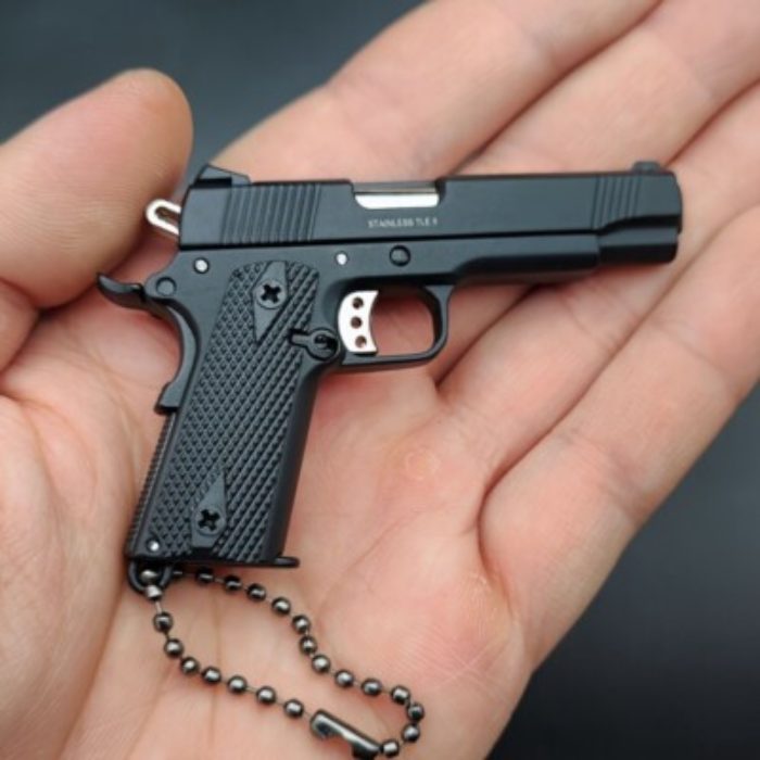 Miniature Kimber 1911 Metal Keychain – Third Scale Co. 1:3 Scale Replica Model