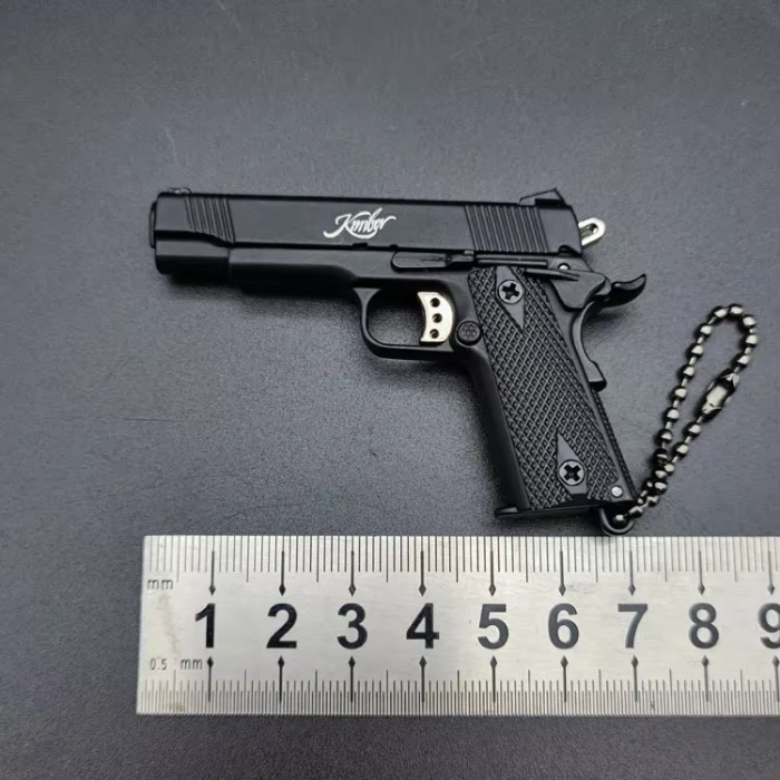 Miniature Kimber 1911 Metal Keychain – Third Scale Co. 1:3 Scale Replica Model